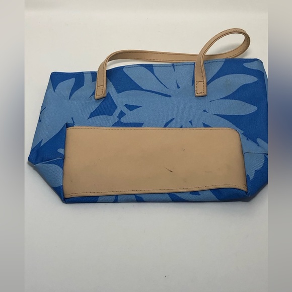 Blue and Tan Mini Hand Bag - Picture 4 of 5